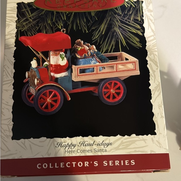 1993 Happy Haul-idays Hallmark Ornament Series Here Comes Santa #15 - Picture 7 of 8